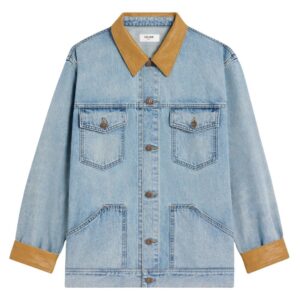 CELINE TRUCKER JACKET IN BLUE ECLIPSE WASH DENIM