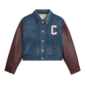 CELINE PARIS JACKET IN DARK UNION WASH DENIM
