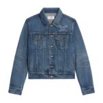 CELINE TRUCKER JACKET IN DARK UNION WASH DENIM