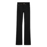 CELINE LULU JEANS IN RAW WASH BLACK DENIM