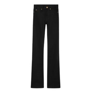 CELINE LULU JEANS IN RAW WASH BLACK DENIM