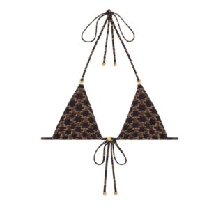 CELINE TRIANGLE TOP IN MONOGRAM MATTE JERSEY