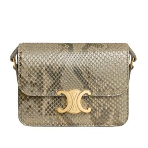 CELINE TEEN TRIOMPHE BAG IN PEARLY PYTHON