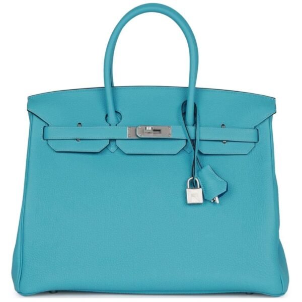 HERMÈS SPECIAL ORDER (HSS) BIRKIN 35 BLEU DU NORD VERSO TOGO BRUSHED PALLADIUM HARDWARE