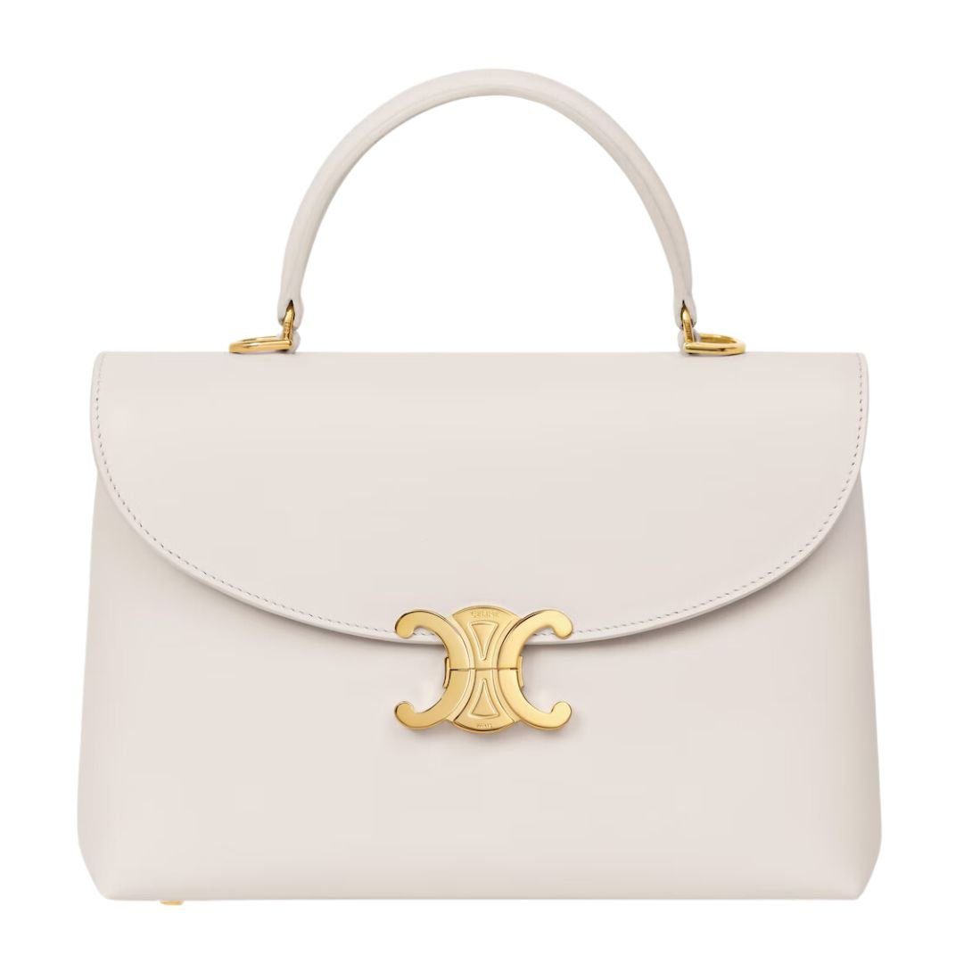 CELINE MEDIUM NINO BAG IN SMOOTH SATINATED CALFSKIN RICE