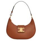 CELINE MEDIUM AVA TRIOMPHE BAG IN SMOOTH CALFSKIN TAN