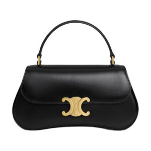 CELINE TEEN CELINE LOLA IN SHINY CALFSKIN WHITE COTTON