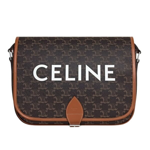 CELINE MESSENGER FOLCO IN TRIOMPHE CANVAS WITH CELINE PRINT