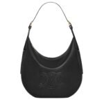 CELINE MEDIUM HELOÏSE BAG CUIR TRIOMPHE IN SUPPLE GRAINED CALFSKIN BLACK
