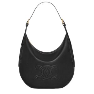 CELINE MEDIUM HELOÏSE BAG CUIR TRIOMPHE IN SUPPLE GRAINED CALFSKIN BLACK