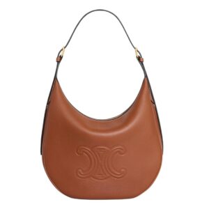 CELINE MEDIUM HELOÏSE BAG CUIR TRIOMPHE IN SUPPLE GRAINED CALFSKIN BLACK
