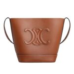 CELINE SMALL BUCKET CUIR TRIOMPHE IN SMOOTH CALFSKIN TAN