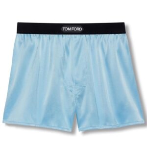 TOM FORD SILK BOXERS AQUA