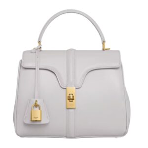 CELINE SMALL 16 BAG IN SATINATED CALFSKIN BLACK