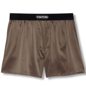 TOM FORD SILK BOXERS BROWN