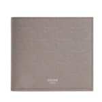 CELINE BI FOLD WALLET WITH COIN COMPARTMENT IN CALFSKIN WITH TRIOMPHE EMBOSSED PEBBLE