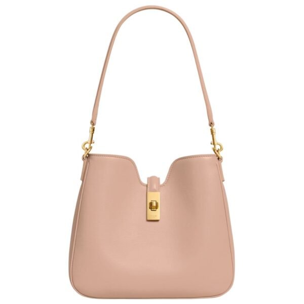 CELINE SMALL CAMILLE 16 SOFT BAG IN SMOOTH CALFSKIN SMOKED BROWN - Image 2