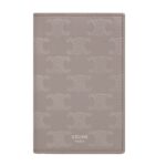CELINE VERTICAL CARD HOLDER IN CALFSKIN WITH TRIOMPHE EMBOSSED PEBBLE