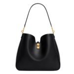CELINE MEDIUM CAMILLE 16 SOFT BAG IN SMOOTH CALFSKIN BLACK
