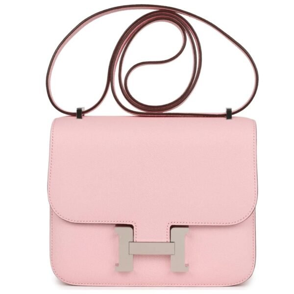 HERMÈS CONSTANCE 18 ROSE SAKURA CHEVRE PALLADIUM HARDWARE