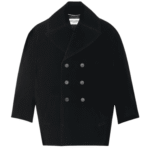 SAINT LAURENT CASSANDRE PEACOAT IN COTTON VELVET