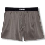 TOM FORD SILK BOXERS SLATE