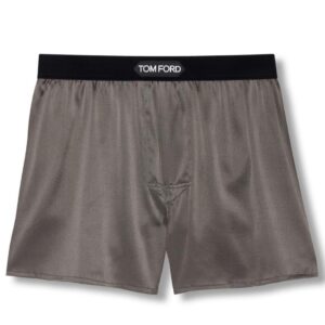 TOM FORD SILK BOXERS SLATE