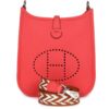 HERMÈS EVELYNE TPM ROSE TEXAS CLEMENCE PALLADIUM HARDWARE