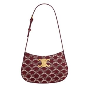 CELINE MEDIUM TILLY BAG IN TRIOMPHE CANVAS TWO TONE