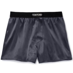 TOM FORD SILK BOXERS DARK GREY
