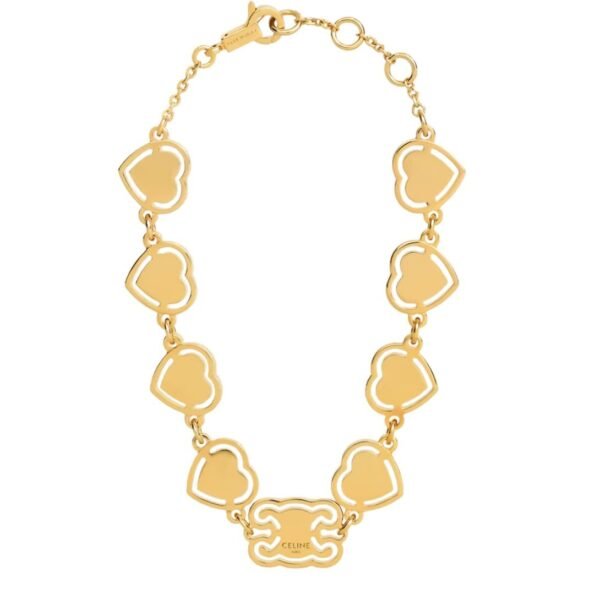 CŒUR CELINE BRACELET IN BRASS WITH GOLD FINISH