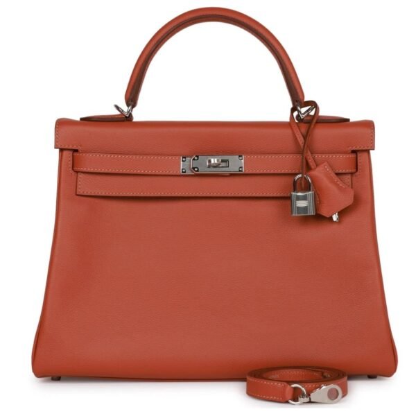 HERMÈS KELLY RETOURNE 32 BLUSH VERSO EVERCOLOR PALLADIUM HARDWARE