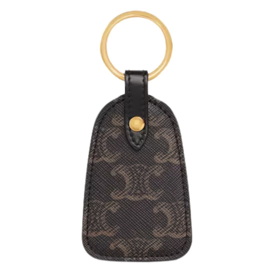 1-760-2.jpg CELINE KEY HOLDER IN TRIOMPHE CANVAS AND CALFSKIN