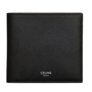 CELINE BI FOLD WALLET IN GRAINED CALFSKIN NAVY BLUE