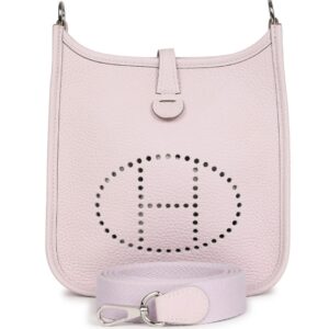 HERMÈS EVELYNE TPM MAUVE PALE CLEMENCE PALLADIUM HARDWARE