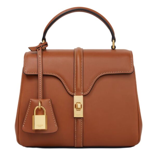 CELINE MINI 16 IN NATURAL CALFSKIN