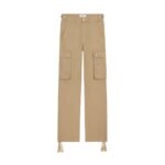 CELINE CARGO PANTS IN COTTON LINEN BEIGE