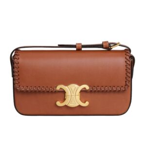 CELINE SHOULDER BAG CLAUDE IN BRAIDED NATURAL CALFSKIN