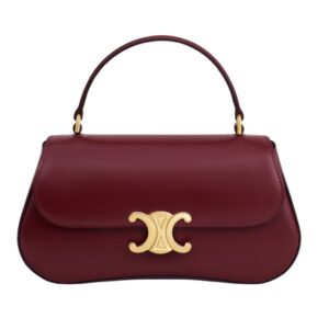 CELINE TEEN LOLA IN SHINY CALFSKIN WHITE COTTON