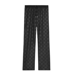 CELINE TRACKSUIT PANTS IN TRIOMPHE JERSEY BLACK