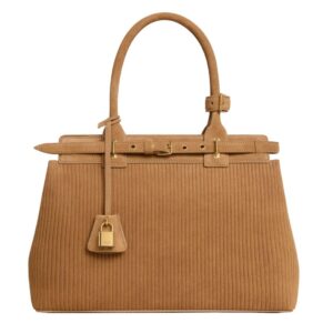 CELINE CONTI BAG IN STRIPED SUEDE CALFSKIN