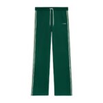CELINE TRACKSUIT PANTS IN DOUBLE FACE JERSEY VERT BOUTEILLE-OFF WHITE