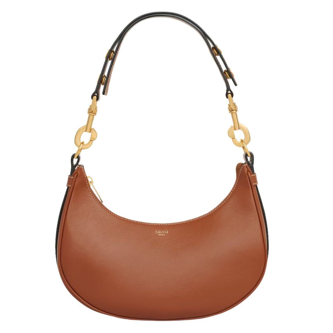 CELINE MEDIUM AVA STRAP BAG IN SMOOTH CALFSKIN TAN