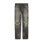 CELINE WESLEY JEANS IN BLACK PARADISO WASH DENIM