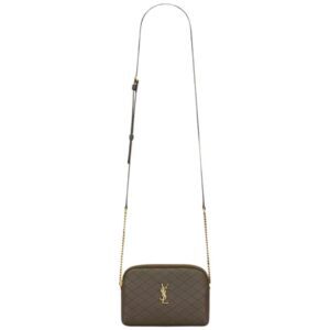 SAINT LAURENT GABY ZIPPERED POUCH IN LAMBSKIN