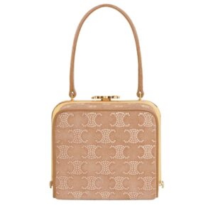 CELINE LANA MINAUDIERE IN SUEDE CALFSKIN WITH TRIOMPHE STRASS