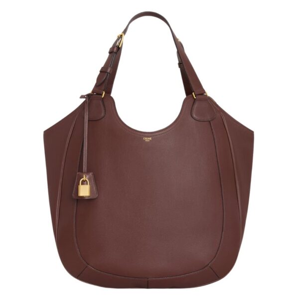 CELINE MEO BAG IN SUPPLE GRAINED CALFSKIN CHESTNUT