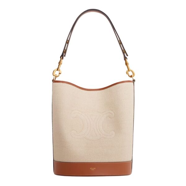 CELINE SAILOR BUCKET CUIR TRIOMPHE IN TEXTILE AND CALFSKIN