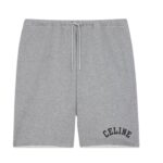 CELINE BLASON TRACKSUIT SHORTS IN COTTON FLEECE