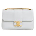 CELINE MEDIUM VICTOIRE BAG IN SUPPLE GRAINED CALFSKIN MOON
